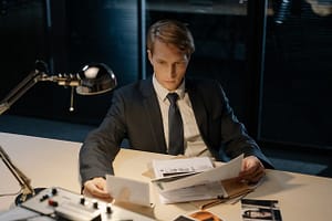 looking at documents